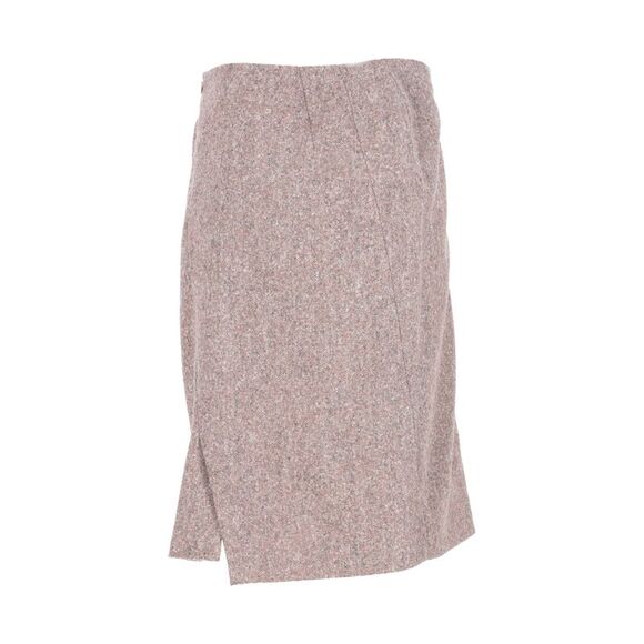 Jil Sander Knee-Length Skirt in Beige Alpaca Wool - Picture 3 of 5